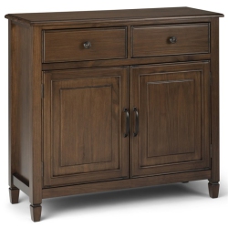 SIMPLI HOME Connaught 2 Drawer Accent Chest In Rustic Natural