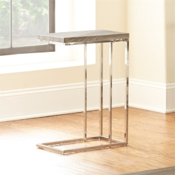 STEVE SILVER COMPANY Lucia Chairside End Table In Gray And In Brown