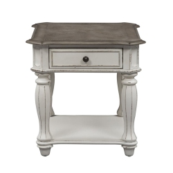 LIBERTY FURNITURE Magnolia Manor End Table In White