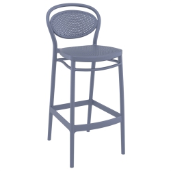 COMPAMIA Marcel Indoor Outdoor Bar Stool Dark In Gray