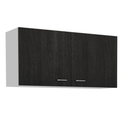 BOWERY HILL Contemporary Wall Cabinet In Espresso And In White