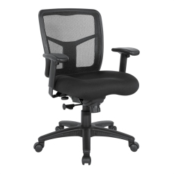OFFICE STAR Progrid Mesh Back Manager's Chair With Coal Free Flex Fabric In Black