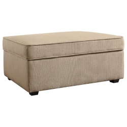 SERTA AT HOME Olin Storage Ottoman In In Beige