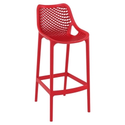 COMPAMIA Air Patio Bar Stool In In Red
