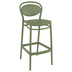 COMPAMIA Marcel Resin Bar Stool Olive In Green