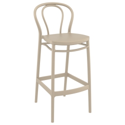COMPAMIA Compamis Victor Indoor Outdoor Bar Stool Taupe