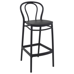 COMPAMIA Victor Indoor Outdoor Bar Stool In Black