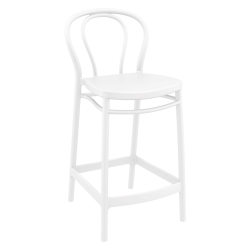 COMPAMIA Victor Indoor Outdoor Counter Stool In White
