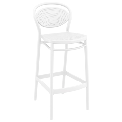 COMPAMIA Marcel Resin Bar Stool In White