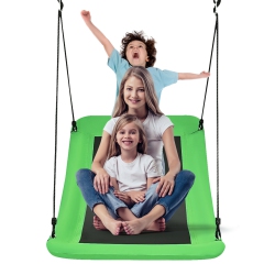 SLICKBLUE 700Lb Giant 60 Inch Skycurve Platform Tree Swing for Kids And Adults-Green