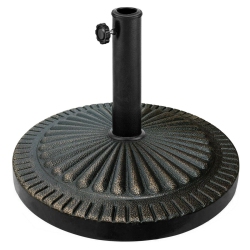SLICKBLUE 31.5 Lbs Market Heavy-Duty Outdoor Stand Bronze Umbrella Base