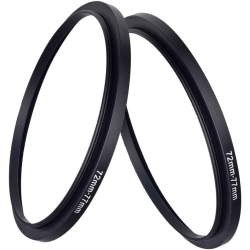 DOLAER 72Mm-77MM Step Up Ring(72MM Lens to 77MM Filter, Hood, Lens Converter And Other Accessories) (2 Packs), Fire Rock 72-77 Aerometal Camera Lens