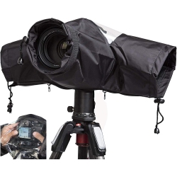 DOLAER Waterproof Camera Rain Cover Professional Soft Camera Rain Covers for All Dslr Slr Cameras In Black
