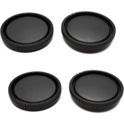 DOLAER Camera Body Cap + Rear Lens Cap Cover Compatible for Sony E-Mount Fit A7Iv A7Riv A7Riii A7Rii A7Iii A7Ii A7 A7C A7S A6600 A6500 A6400 A6300