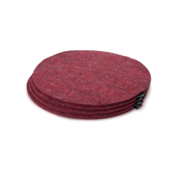ETHICA Recycled Round Felt Trivets – Set Of 4