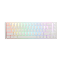 DUCKY One 3 Hot-Swappable RGB Mechanical Gaming Keyboard Cherry Mx Brown Switch Sf Layout (68 Keys) In White