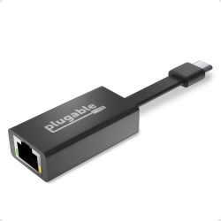 PLUGABLE USB C to Ethernet Adapter, Fast And Reliable Gigabit Speed, Thunderbolt 3 to Ethernet Adapter Compatible \w Macbook Pro, Windows, Macos
