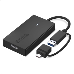 PLUGABLE USB C to HDMI Adapter, Universal Video Graphics Adapter for USB 3.0 And USB-C Macs And Windows, Extend An HDMI Monitor Up to 1080P60Hz