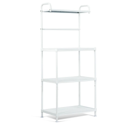 SLICKBLUE Kitchen Baker’S Rack With 4 Metal Shelves – Microwave Oven Stand & Storage Organizer