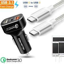 YELLOW-PRICE Samsung Galaxy Note 10 S9 S10 S20 USB Fast Quick Car Charger Adapter Type C Port