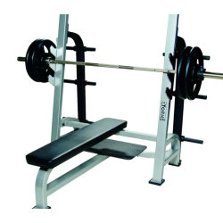 YORK FITNESS - Sts Olympic Flat Bench W/ Gun Racks