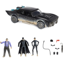 SPIN MASTER Dc Comics, Batman And Lt Gordon Pack, Exclusive 4” Action Figures And Police Car Vehicle, The Batman Movie Collectible, Kids Toys For