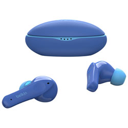 Belkin SoundForm Nano In-Ear Sound Isolating Truly Wireless Kids Headphones - Blue