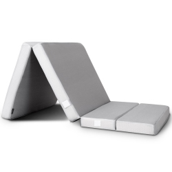 SLICKBLUE 4 Inch Folding Sofa Bed Foam Mattress With Handles-Twin Size