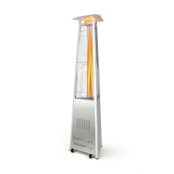 SLICKBLUE 42 000 Btu Stainless Steel Pyramid Patio Heater With Wheels
