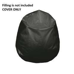 BOSCOMAN - Kids Vinyl Round Beanbag Chair - - Cover Only - 96002009 In Black