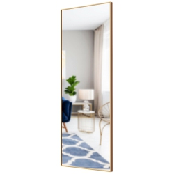 SLICKBLUE 59"full Length Mirror Large Rectangle Bedroom Mirror-Golden
