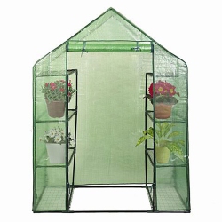 SLICKBLUE Mini Portable 4 Tier 8 Shelves Walk-In Plant Greenhouse