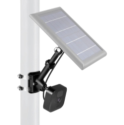 DOLAER 2-In-1 Universal Pole Mount for Camera & Solar Panel Compatible With Wyze, Blink, Ring, Arlo, Eufy Camera (Black)