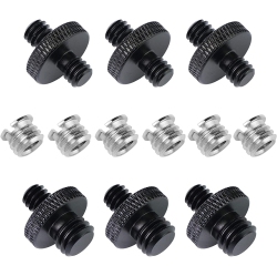 DOLAER 12 PCs Camera Screw Adapter 1/4' And 3/8' Tripod Mount Converter Set for Camera Mount, Monopod, Ball Head, Light Stand