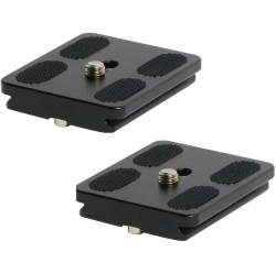 DOLAER 50MM Quick Release Plate Fits Arca-Swiss Standard for Camera Tripod Ballhead (Pack Of 2)
