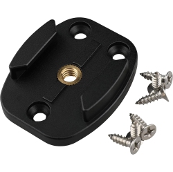 DOLAER Qr Mount With Pilot Holes – All Metal, Versatile Quick Release Plate With 1/4'-20 Tripod Screw Compatible With Gopro Hero3/3+/4/5/6/7/8