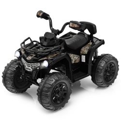 COSTWAY 12V Kids Ride On Atv Electric 4-Wheeler Quad 2 Speeds W/ Mp3 & Headlights