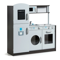 SLICKBLUE Kids Pretend Play Kitchen Cooking Set With Simulated Sound