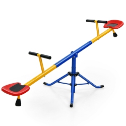 SLICKBLUE 360Â°Rotation Kids Seesaw Swivel Teeter Totter Playground Equipment