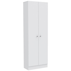 PEMBERLY ROW Transitional 70" Storage Pantry Cabinet In In White
