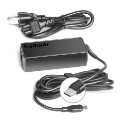 UNIWAY Laptop Ac Adapter Charger 100W USB C Type-C for HP Dell Lenovo Samsung Asus Msi Acer Sony Lg Toshiba Worldwide Use Power Supply