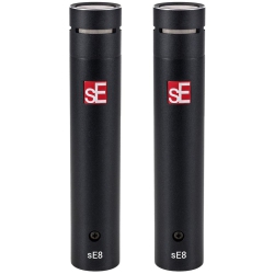 SE ELECTRONICS Matched Pair Of Se8 Condenser Mics W/ Mounting Bar, Mic Clips, And Case