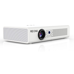 REXING Pv6 Smart Dlp Projector 600Ansi With 3D Projection, Wi-Fi, Bluetooth - In White