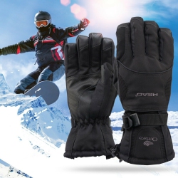 YELLOW-PRICE Super Warm Thermal Skiing Snowboarding Gloves W/ Adjustable Cuff, Zipper Pocket In Multicolor