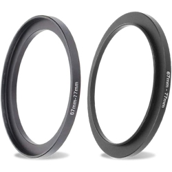 DOLAER 67Mm-77MM Lens-Filter Step Up Adapter Ring, 67MM Lens to 77MM Filter, Hood, Lens Converter And Other Accessories(2 Packs), Fire Rock Aviation