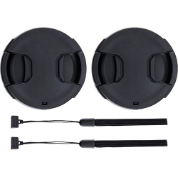 DOLAER 55MM Front Lens Cap Cover \w Deluxe Cap Keeper for Nikon D3400 D3500 D5600 D7500 \w Kit Lens Af-P 18-55MM for Sony A7 A7Ii A7Iii A7Iv \w Kit