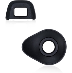 DOLAER 2 Types Eyecup Eyepiece Viewfinder for Nikon D780 D750 D610 D3500 D3400 D3300 D5600 D5500 D7500 D7200, 360° Rotatable Oval Design + Original