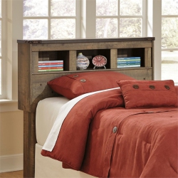 ASHLEY FURNITURE Trinell Twin Bookcase Headboard In In Brown