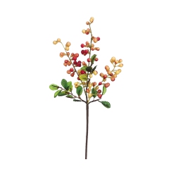 ALLSTATE Spring Berry Artificial Floral Spray - 21" - Yellow And In Red