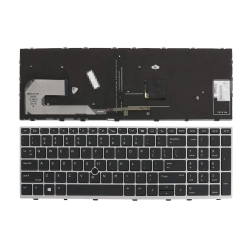 LISUNTEK New Us Layout Keyboard Backlit Replacement for HP Elitebook 750 G5, 750 G6, 755 G5, 755 G6, 850 G5, 850 G6, 855 G5, 855 G6 Zbook 15U G5 (Not